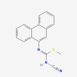 Methyl N-cyano-N'-(9-phenanthryl)imidothiocarbamate