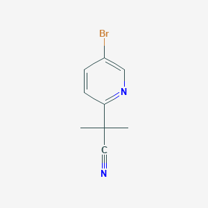 molecular formula C9H9BrN2 B1279884 2-(5-溴吡啶-2-基)-2-甲基丙腈 CAS No. 871239-58-6
