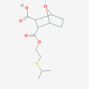 3-({2-[(Propan-2-yl)sulfanyl]ethoxy}carbonyl)-7-oxabicyclo[2.2.1]heptane-2-carboxylic acid