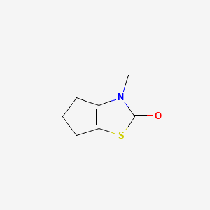 3-Methyl-3,4,5,6-tetrahydro-2H-cyclopenta(d)(1,3)thiazol-2-one