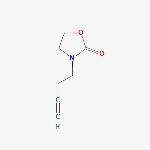 molecular formula C7H9NO2 B1279893 3-But-3-ynyl-1,3-oxazolidin-2-one CAS No. 864755-84-0