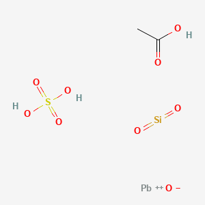 Acetic acid;dioxosilane;lead(2+);oxygen(2-);sulfuric acid