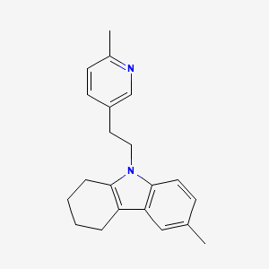 6-Methyl-9-(2-(2-methyl-5-pyridyl)ethyl)-1,2,3,4-tetrahydrocarbazole