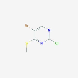 molecular formula C5H4BrClN2S B1279908 5-溴-2-氯-4-(甲硫基)嘧啶 CAS No. 59549-51-8