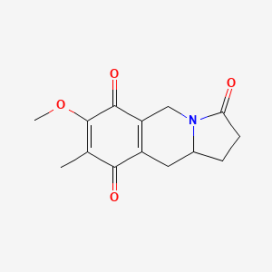 Pyrrolo(1,2-b)isoquinoline-3,6,9(5H)-trione, 1,2,10,10a-tetrahydro-7-methoxy-8-methyl-