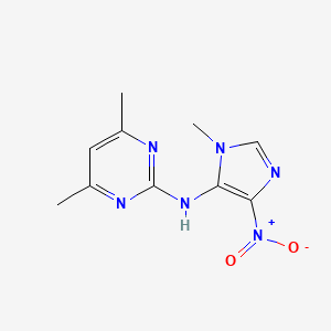 4,6-Dimethyl-n-(1-methyl-4-nitro-1h-imidazol-5-yl)pyrimidin-2-amine