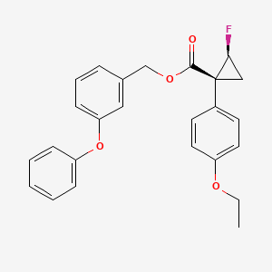 (3-phenoxyphenyl)methyl (1R,2S)-1-(4-ethoxyphenyl)-2-fluorocyclopropane-1-carboxylate