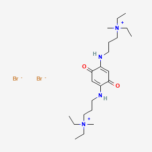 Ammonium, (p-benzoquinon-2,5-ylenebis(iminotrimethylene))bis(diethylmethyl-, dibromide