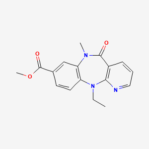 N11-Ethyl-8-methoxycarbonyl-N6-methyl-6,11-dihydro-5H-pyrido(2,3-b)(1,5)benzodiazepin-5-one