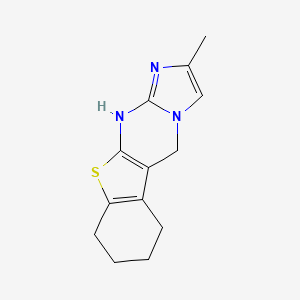 2-Methyl-5,6,7,8,9,11-hexahydro(1)benzothieno(2,3-d)imidazo(1,2-a)pyrimidine