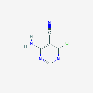 molecular formula C5H3ClN4 B1279933 4-氨基-6-氯嘧啶-5-腈 CAS No. 60025-09-4