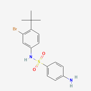 Benzenesulfonamide, 4-amino-N-(3-bromo-4-(1,1-dimethylethyl)phenyl)-