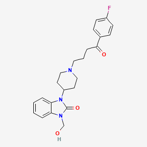 2-Benzimidazolinone, 1-(1-(3-(p-fluorobenzoyl)propyl)-4-piperidyl)-3-hydroxymethyl-