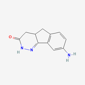 2,4,4a,5-Tetrahydro-8-amino-3H-indeno(1,2-c)pyridazin-3-one