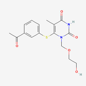 1-((2-Hydroxyethoxy)methyl)-6-((3-(methylcarbonyl)phenyl)thio)thymine