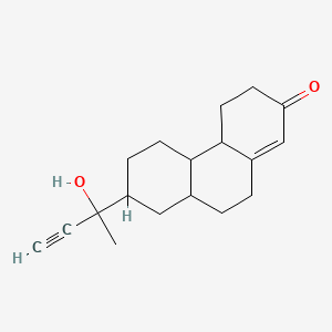 4,4a,4b,5,6,7,8,8a,9,10-Decahydro-7-(1-hydroxy-1-methyl-2-propyn-1-yl)-2(3H)-phenanthrenone