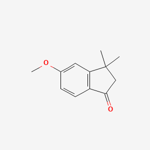 molecular formula C12H14O2 B1279947 5-甲氧基-3,3-二甲基-2,3-二氢-1H-茚满-1-酮 CAS No. 60812-53-5