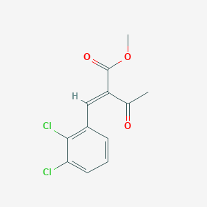 molecular formula C12H10Cl2O3 B127995 2-(2,3-二氯苄叉基)-3-氧代丁酸甲酯 CAS No. 74073-22-6
