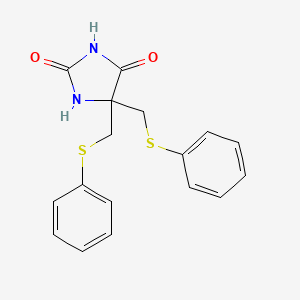 5,5-Bis((phenylthio)methyl)-2,4-imidazolidinedione