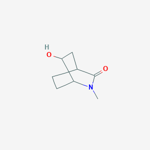 6-Hydroxy-2-methyl-2-azabicyclo(2.2.2)octan-3-one