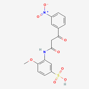 Sodium 4-methoxy-3-((3-(3-nitrophenyl)-1,3-dioxopropyl)amino)benzenesulphonate