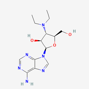 9H-Purin-6-amine, 9-(3-deoxy-3-(diethylamino)-beta-D-arabinofuranosyl)-