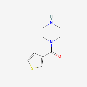 molecular formula C9H12N2OS B1279968 哌嗪-1-基（噻吩-3-基）甲酮 CAS No. 59939-74-1