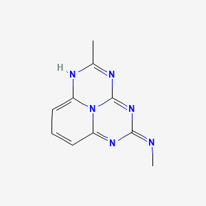 molecular formula C10H10N6 B12799695 N,5-Dimethyl-1,3,4,6,9b-pentaazaphenalen-2-amine CAS No. 82501-08-4