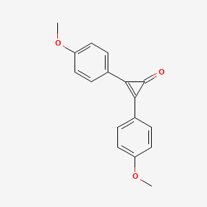 molecular formula C17H14O3 B1279971 2-Cyclopropen-1-one, 2,3-bis(4-methoxyphenyl)- CAS No. 25361-94-8