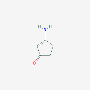 molecular formula C5H7NO B1279973 3-氨基环戊-2-烯-1-酮 CAS No. 28566-12-3
