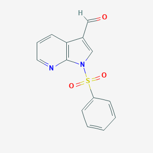 B127998 1-(Phenylsulfonyl)-1H-pyrrolo[2,3-b]pyridine-3-carbaldehyde CAS No. 155819-08-2