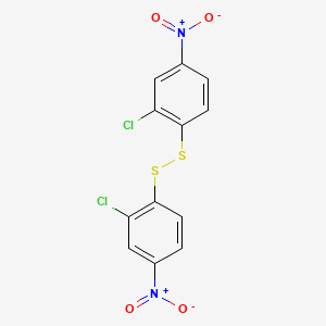 (3-Chloro-4-((2-chloro-4-(hydroxy(oxido)amino)phenyl)dithio)phenyl)(hydroxy)azane oxide