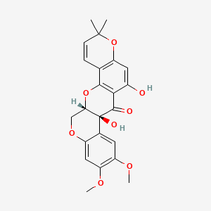 (1S,14S)-11,14-dihydroxy-17,18-dimethoxy-7,7-dimethyl-2,8,21-trioxapentacyclo[12.8.0.03,12.04,9.015,20]docosa-3(12),4(9),5,10,15,17,19-heptaen-13-one