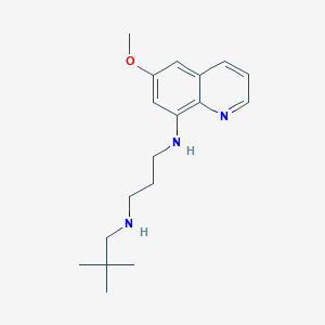 N(1)-(6-Methoxy-8-quinolinyl)-N(3)-neopentyl-1,3-propanediamine