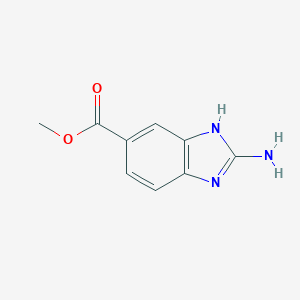 molecular formula C9H9N3O2 B012800 2-氨基-1H-苯并[d]咪唑-5-甲酸甲酯 CAS No. 106429-38-3