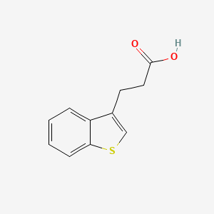 molecular formula C11H10O2S B1280011 3-(1-苯并噻吩-3-基)丙酸 CAS No. 26461-80-3