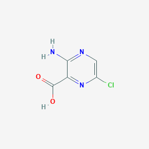 molecular formula C5H4ClN3O2 B1280012 3-氨基-6-氯吡嗪-2-羧酸 CAS No. 2727-13-1