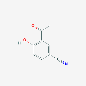 molecular formula C9H7NO2 B1280045 2-Acetyl-4-cyanophenol CAS No. 35794-84-4