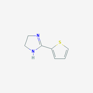molecular formula C7H8N2S B1280048 2-(thiophen-2-yl)-4,5-dihydro-1H-imidazole CAS No. 45753-18-2
