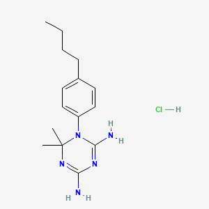 1,3,5-Triazine-2,4-diamine, 1-(4-butylphenyl)-1,6-dihydro-6,6-dimethyl-, monohydrochloride