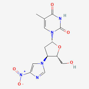 Thymidine, 3'-deoxy-3'-(4-nitro-1H-imidazol-1-yl)-