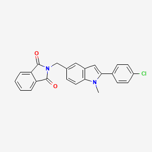 2-[[2-(4-Chlorophenyl)-1-methylindol-5-yl]methyl]isoindole-1,3-dione