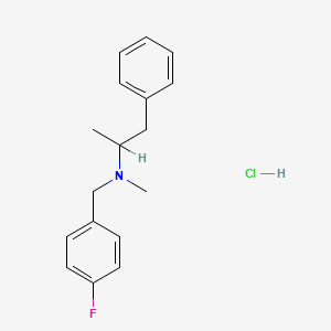 Phenethylamine, N,alpha-dimethyl-N-(p-fluorobenzyl)-, hydrochloride, (+)-