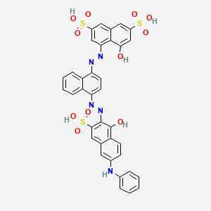 molecular formula C36H25N5O11S3 B12800593 Brilliant Fast Blue GG CAS No. 6483-67-6