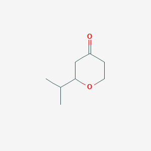 molecular formula C8H14O2 B1280061 2-异丙基四氢-4H-吡喃-4-酮 CAS No. 23659-45-2