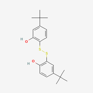 4-(1,1-Dimethylethyl)-2-((4-(1,1-dimethylethyl)-2-hydroxyphenyl)dithio)phenol