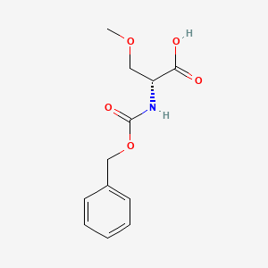 molecular formula C12H15NO5 B1280074 (R)-2-(苄氧羰基氨基)-3-甲氧基丙酸 CAS No. 86096-35-7