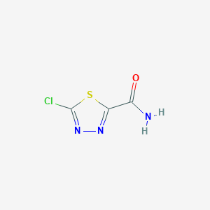 molecular formula C3H2ClN3OS B1280082 5-氯-1,3,4-噻二唑-2-甲酰胺 CAS No. 64837-52-1