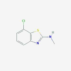 molecular formula C8H7ClN2S B128009 7-氯-N-甲基-1,3-苯并噻唑-2-胺 CAS No. 34551-18-3