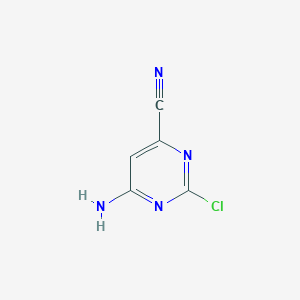 B1280090 6-Amino-2-chloropyrimidine-4-carbonitrile CAS No. 64376-18-7